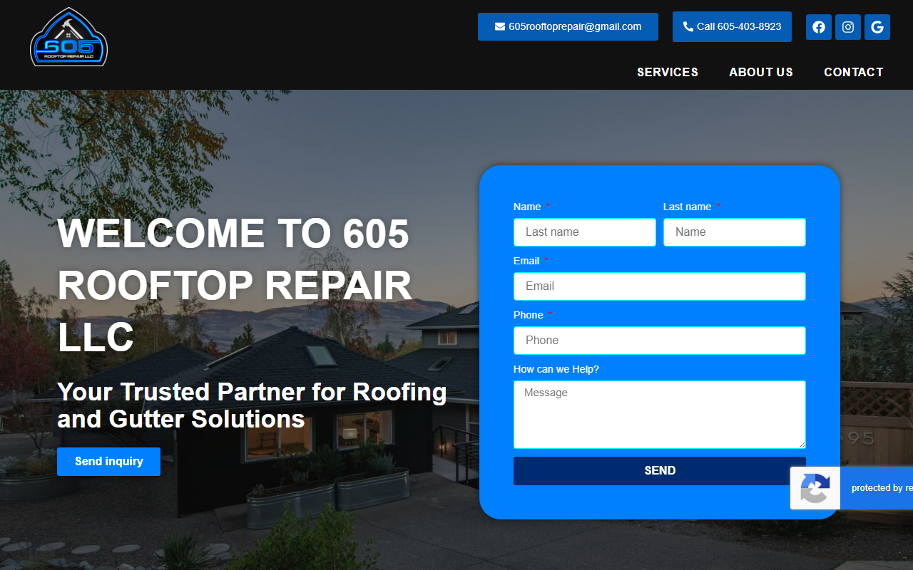 605rooftoprepair.com screenshot