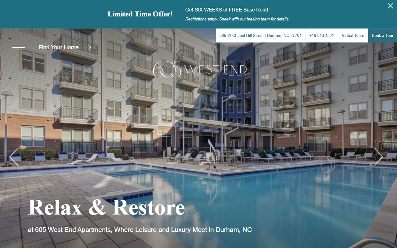 605westend.com screenshot