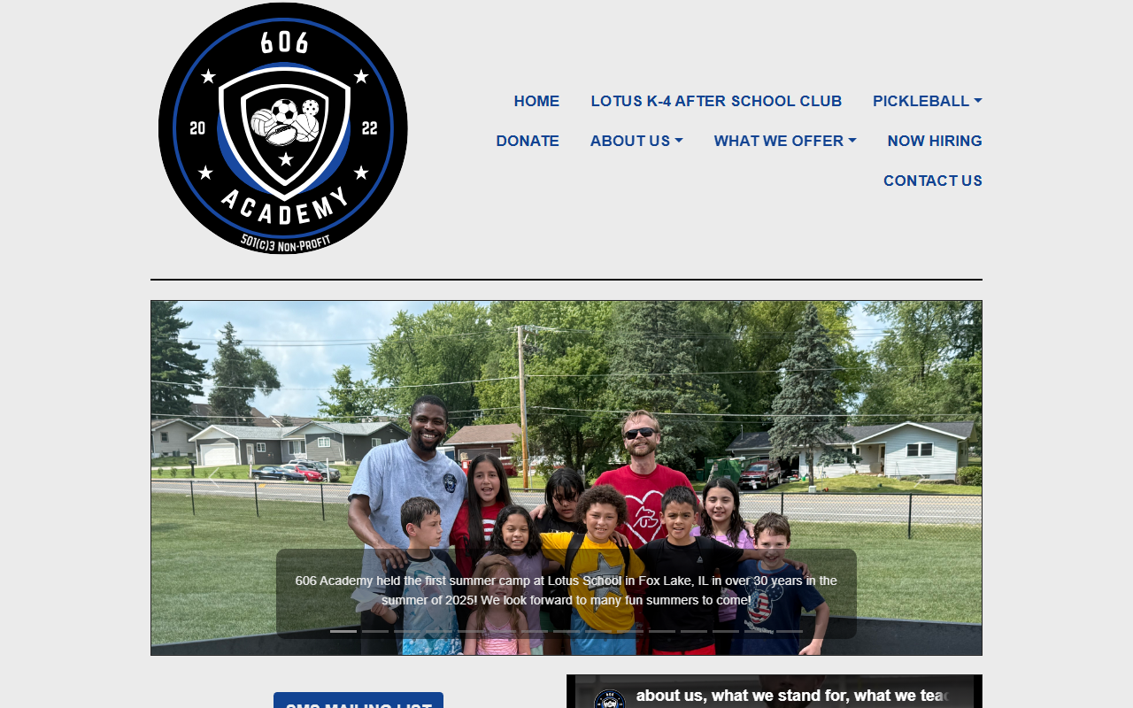 606academy.com screenshot
