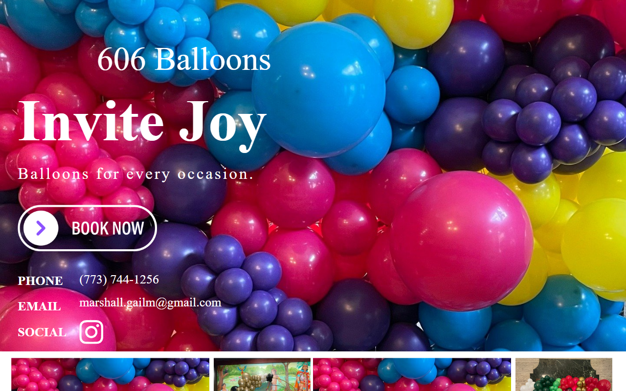 606balloons.com screenshot