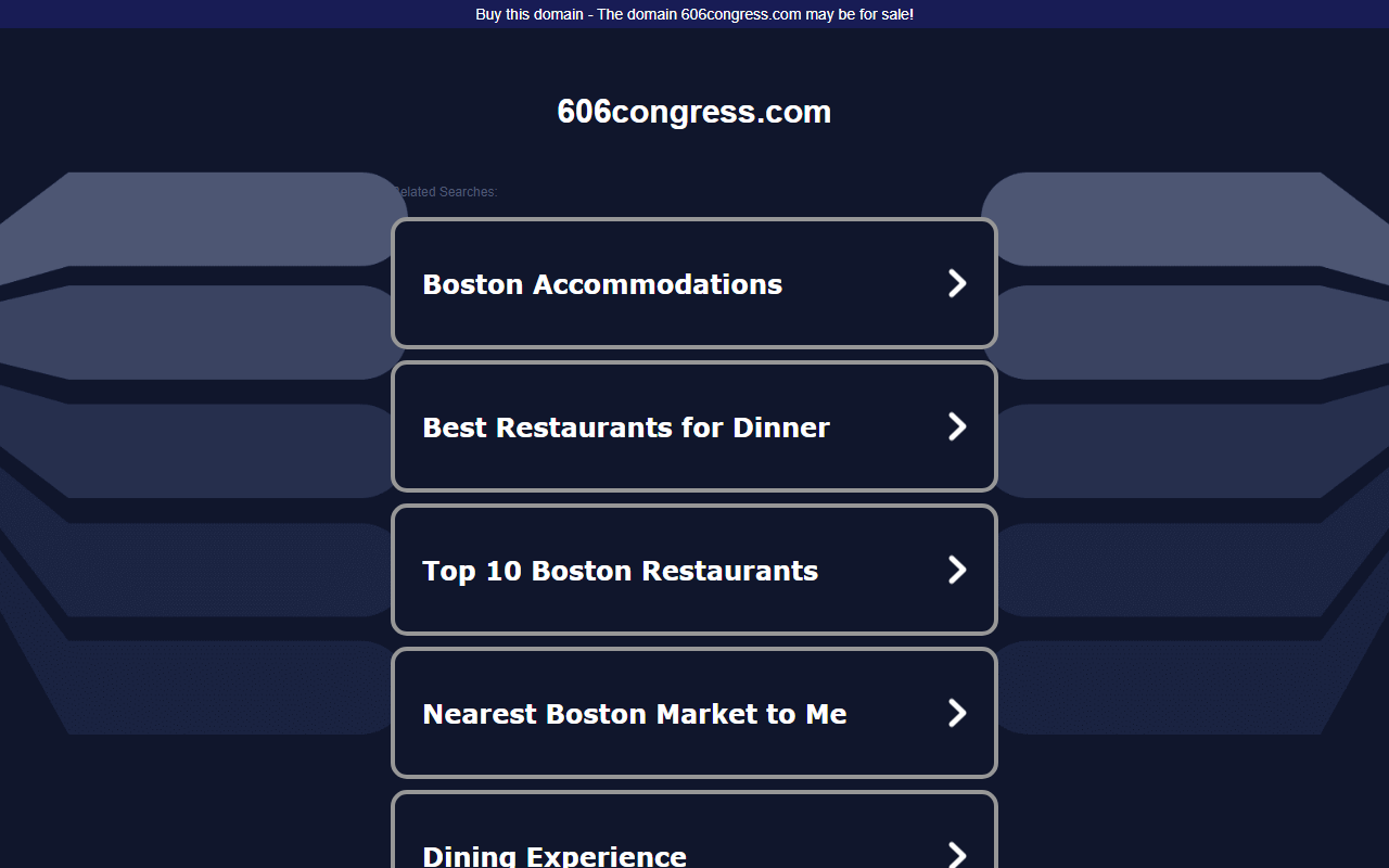 606congress.com screenshot