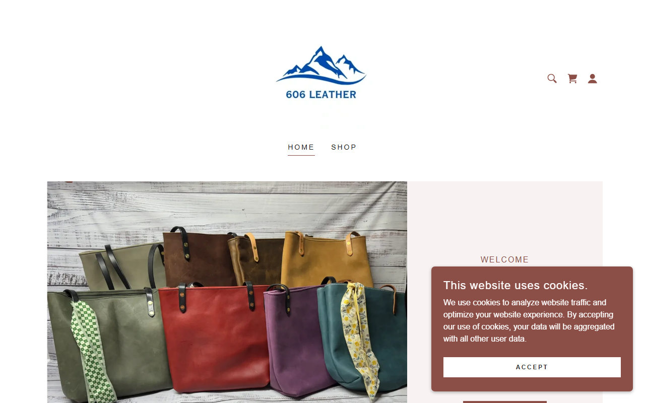 606leather.com screenshot