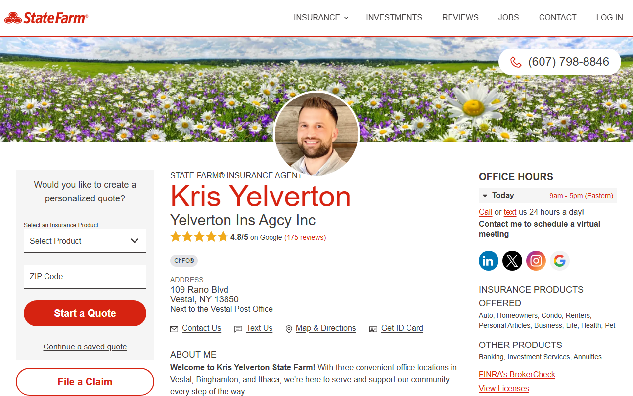 607insurance.com screenshot