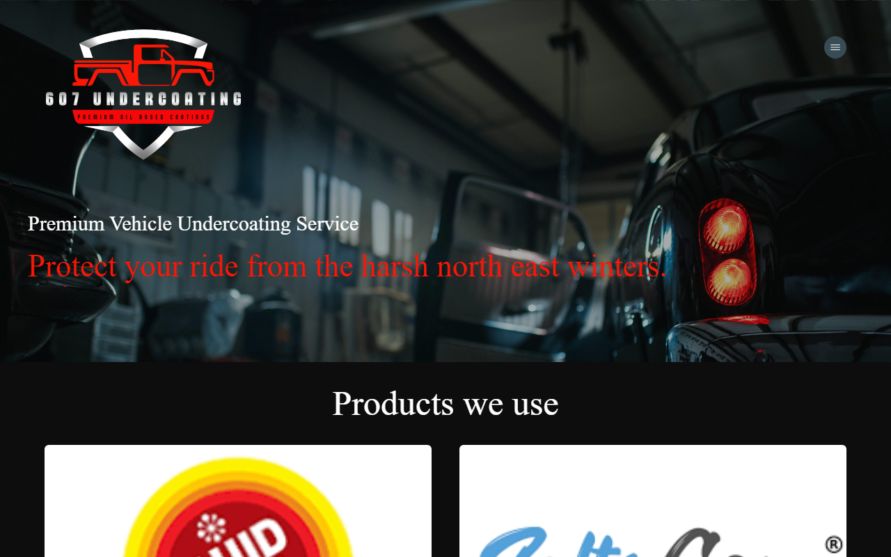 607undercoating.com screenshot