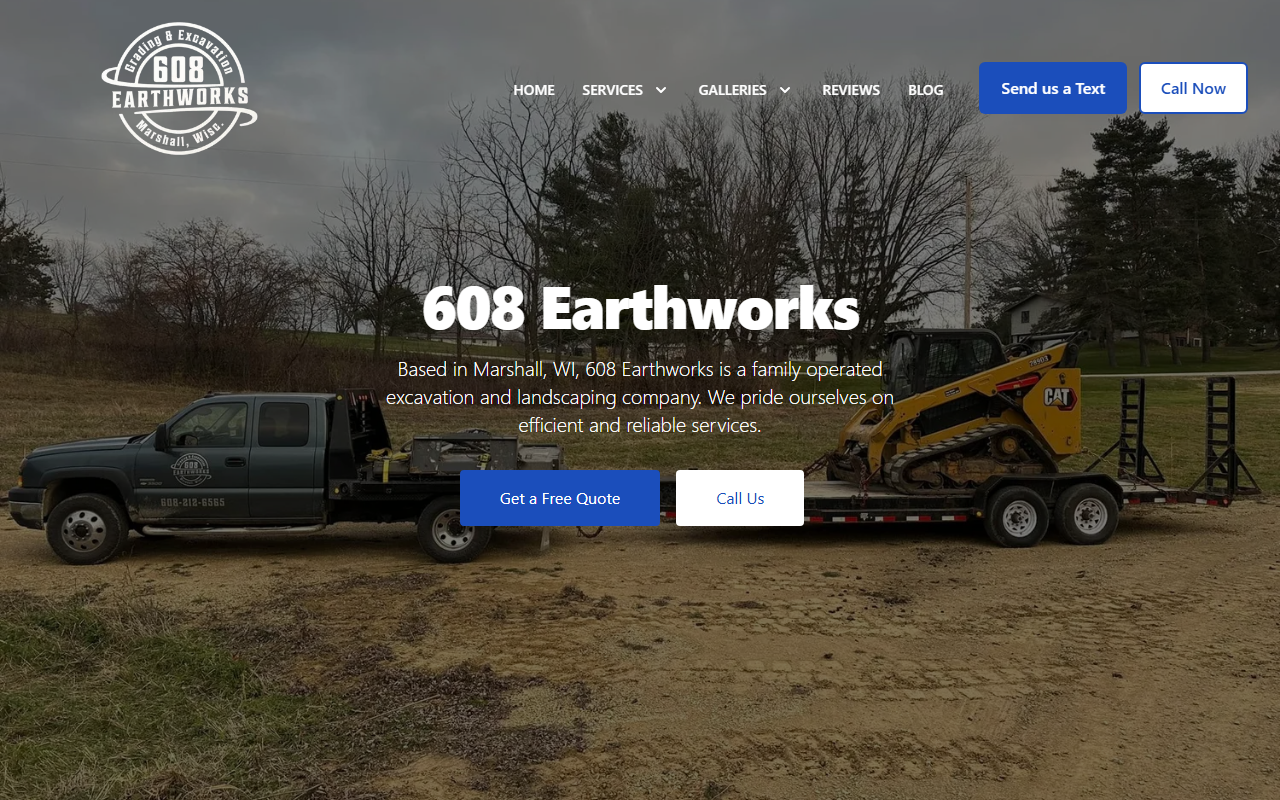 608earthworks.com screenshot