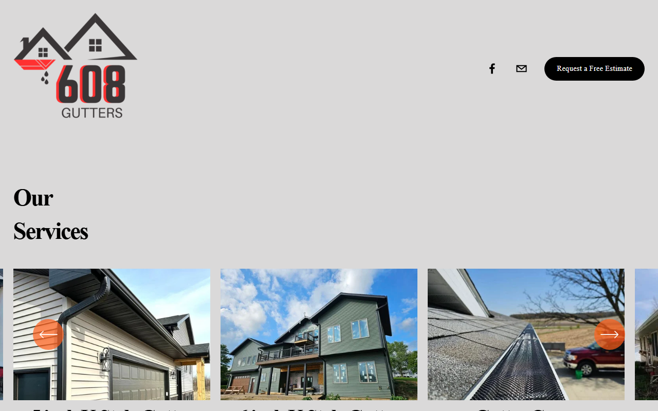 608gutters.com screenshot