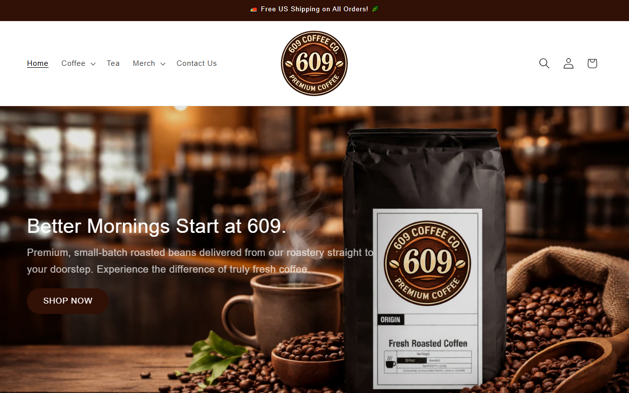 609coffeeco.com screenshot