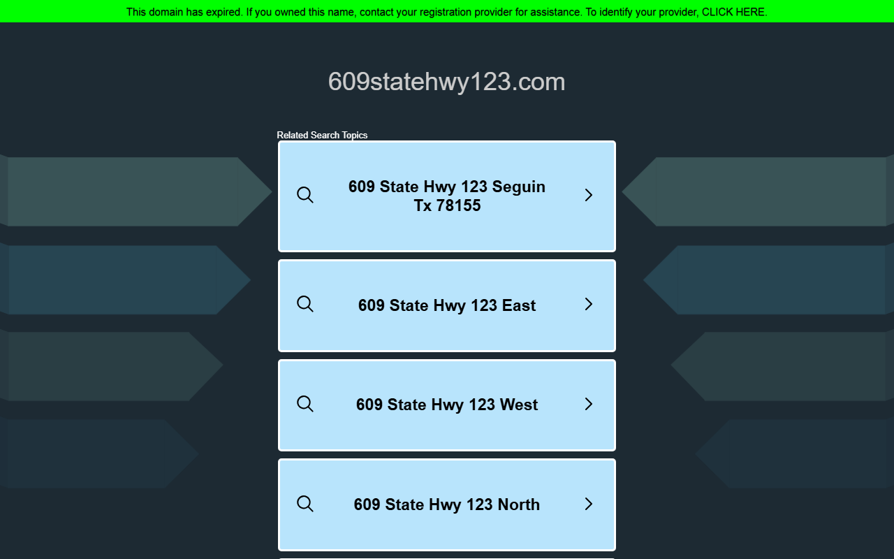 609statehwy123.com screenshot