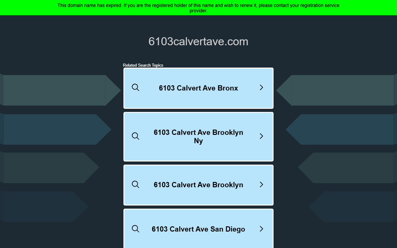 6103calvertave.com screenshot
