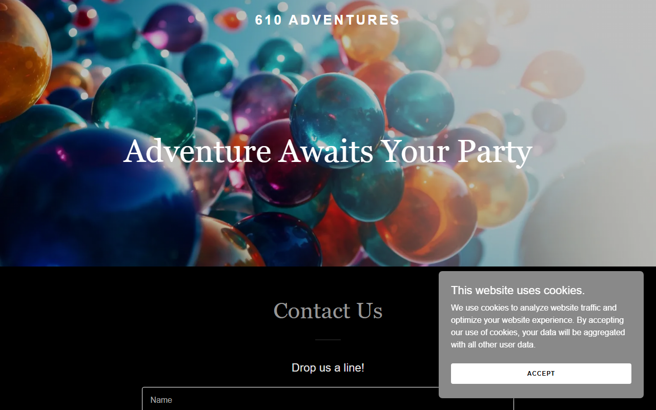 610adventures.com screenshot