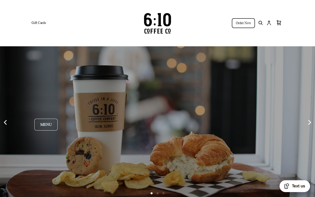 610coffeecompany.com screenshot