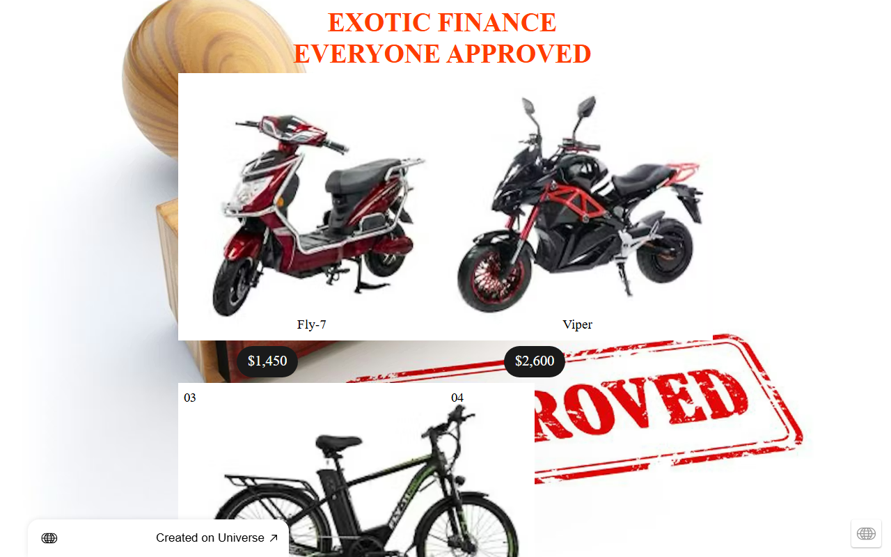 610exoticfinance.com screenshot