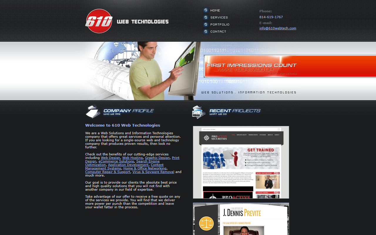 610webtech.com screenshot