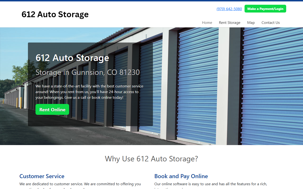 612autostorage.com screenshot