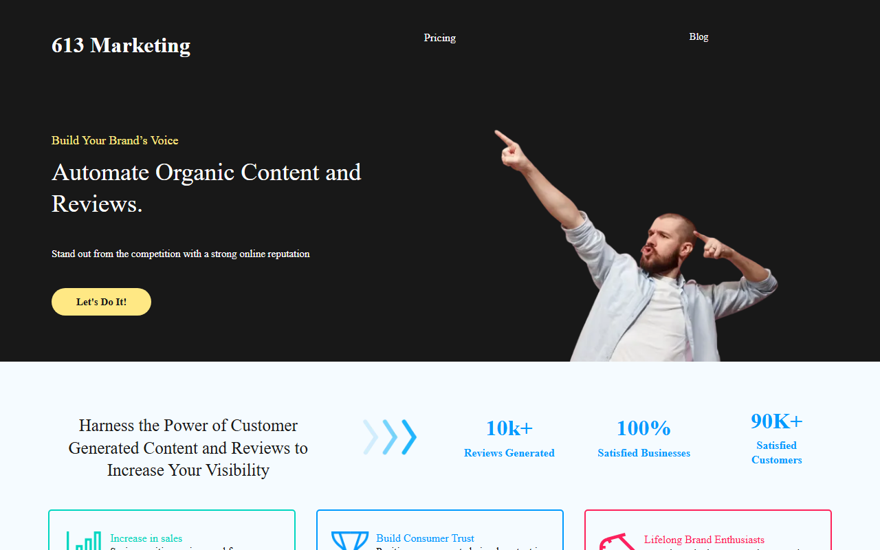 613marketing.com screenshot