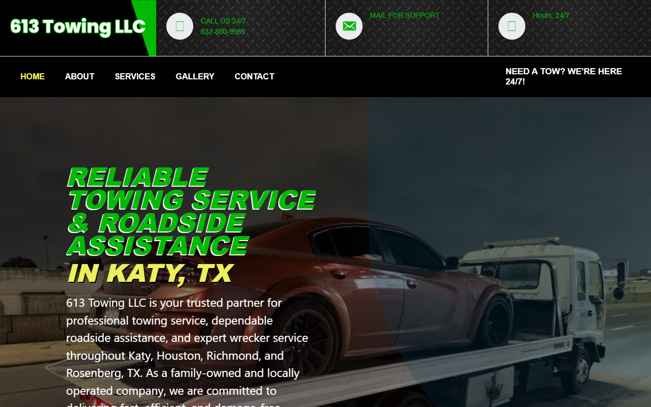 613towingllc.com screenshot