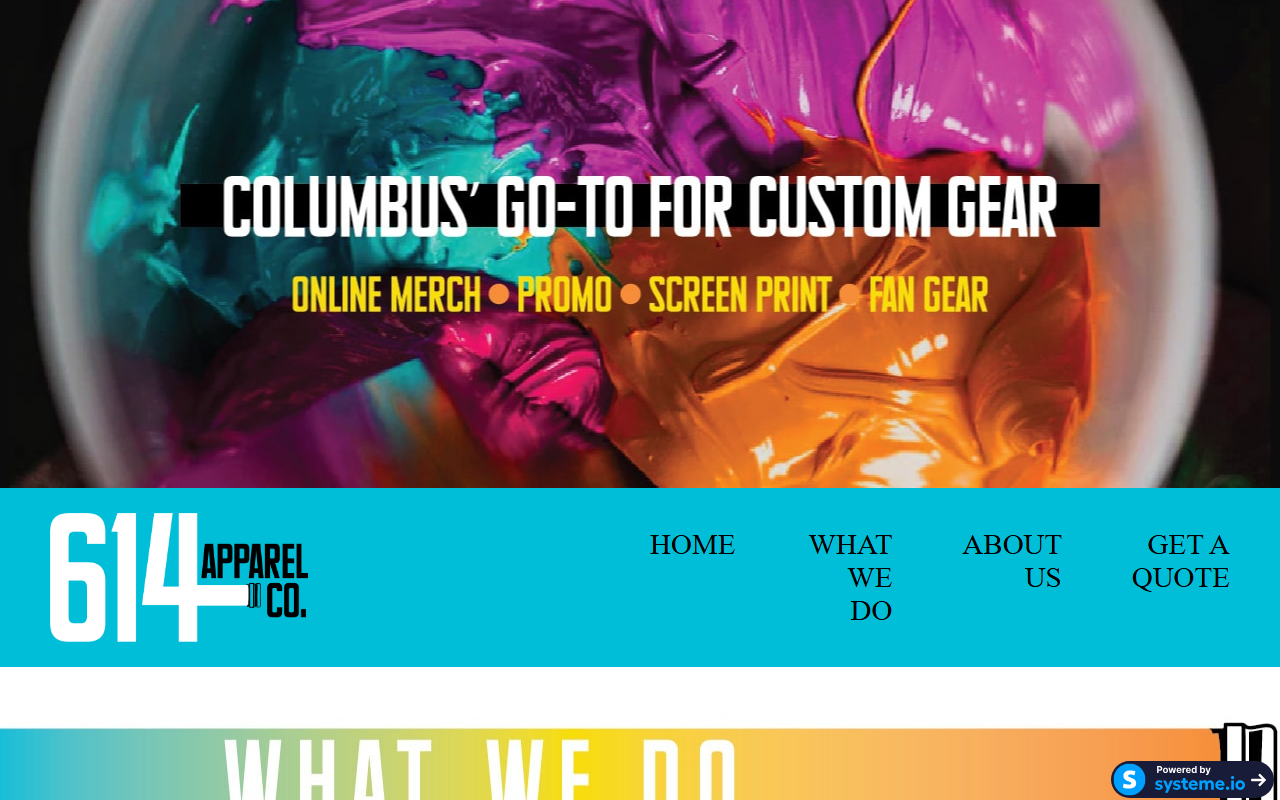 614-apparel.com screenshot