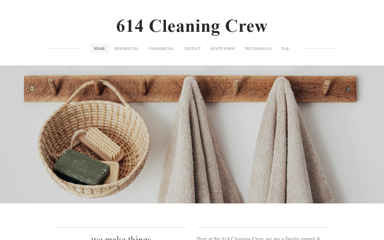 614cleaningcrew.com screenshot