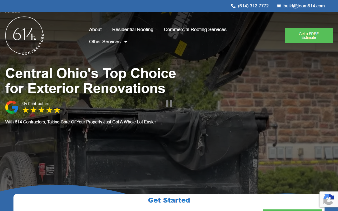 614contractors.com screenshot