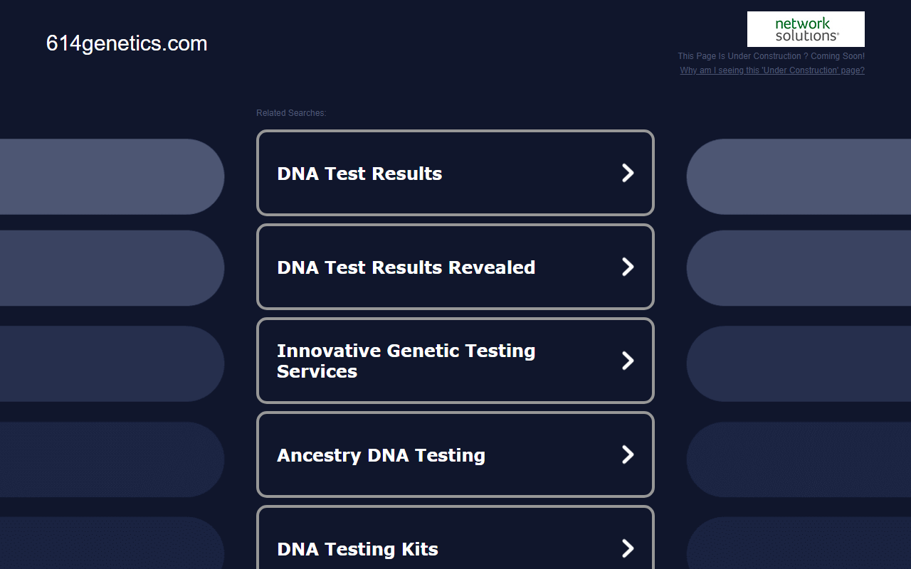 614genetics.com screenshot