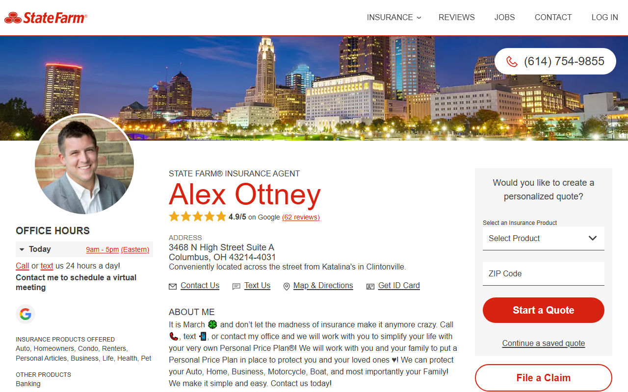 614insurance.com screenshot