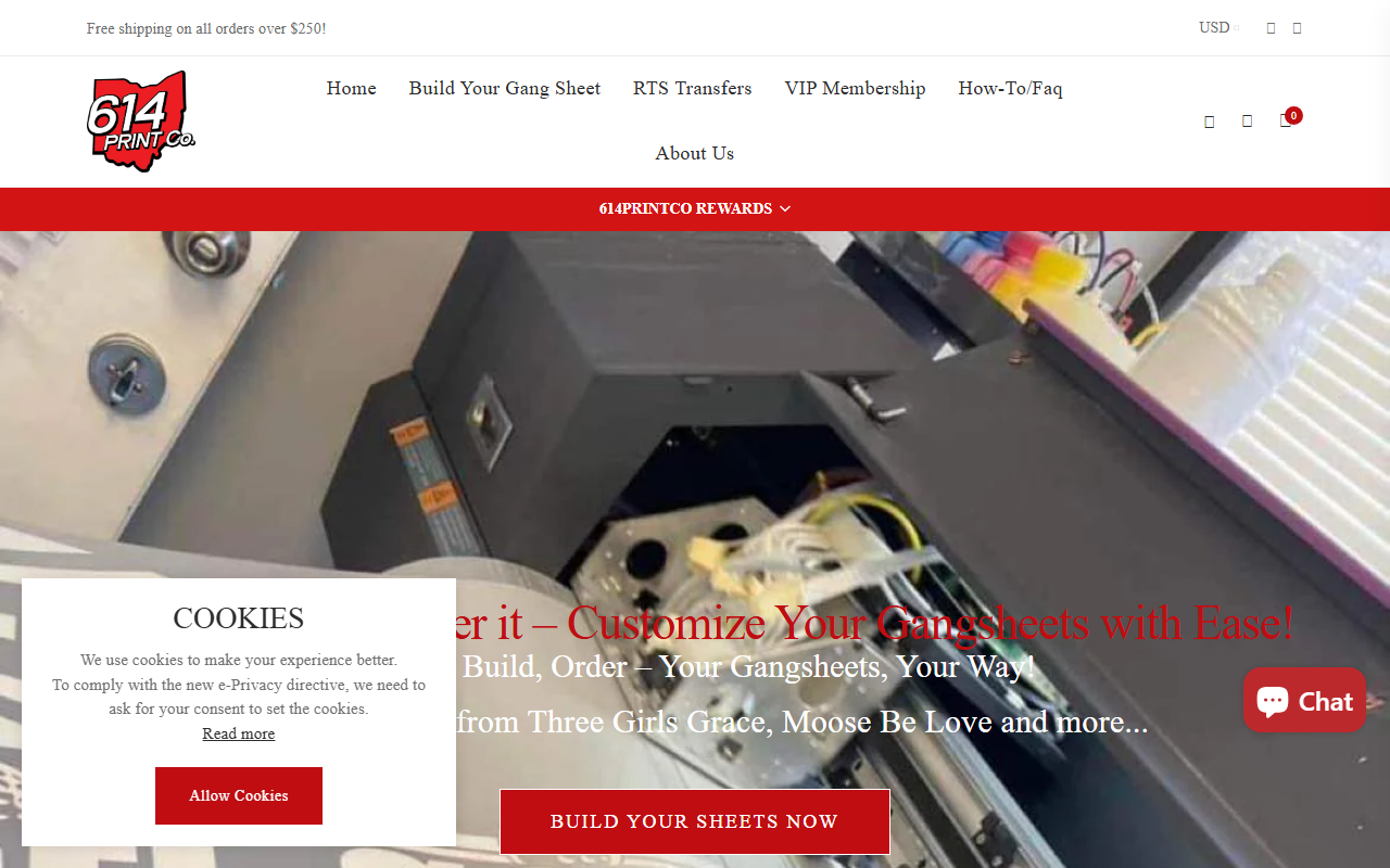 614printco.com screenshot