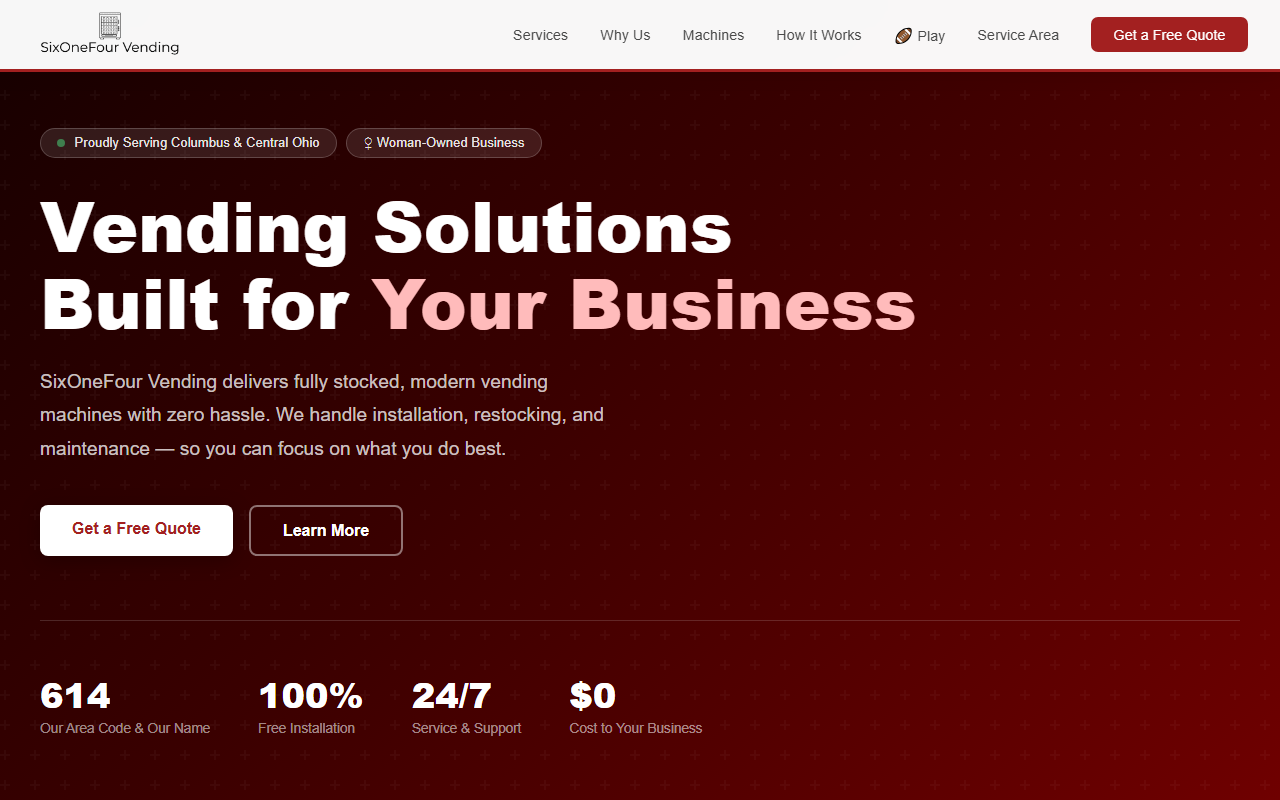 614vending.com screenshot