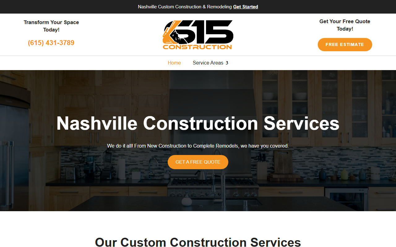 615-construction.com screenshot