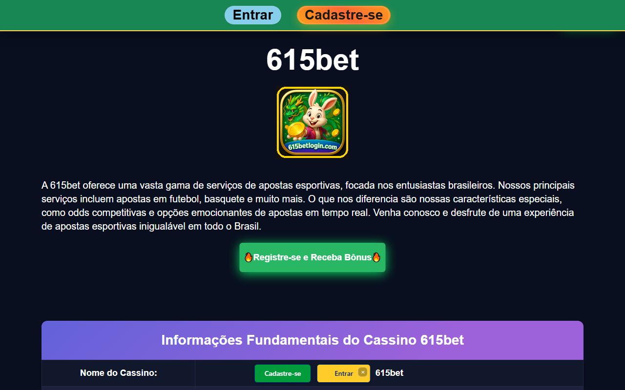 615betlogin.com screenshot