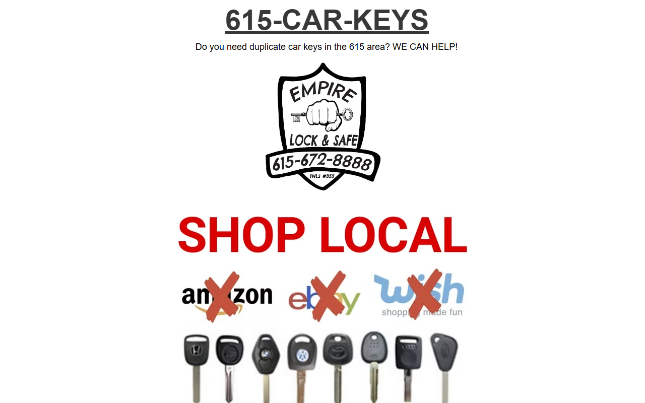 615carkeys.com screenshot