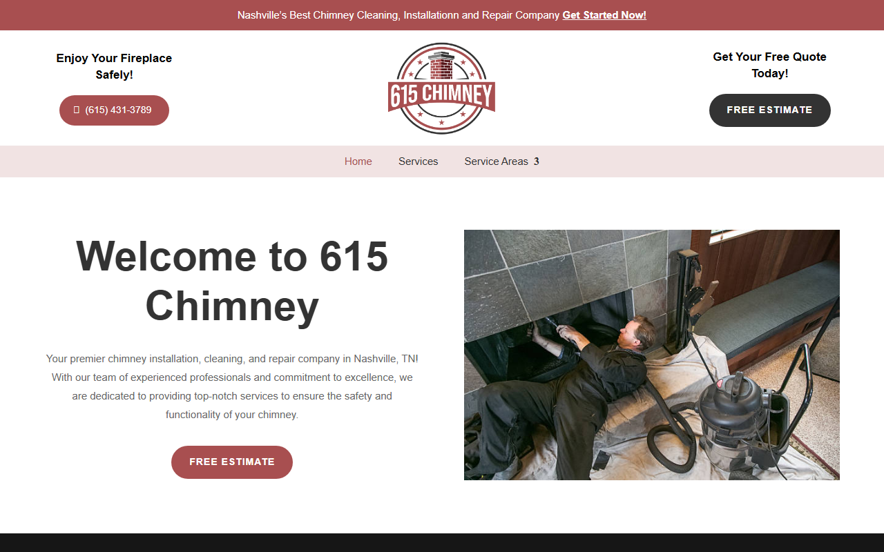 615chimney.com screenshot