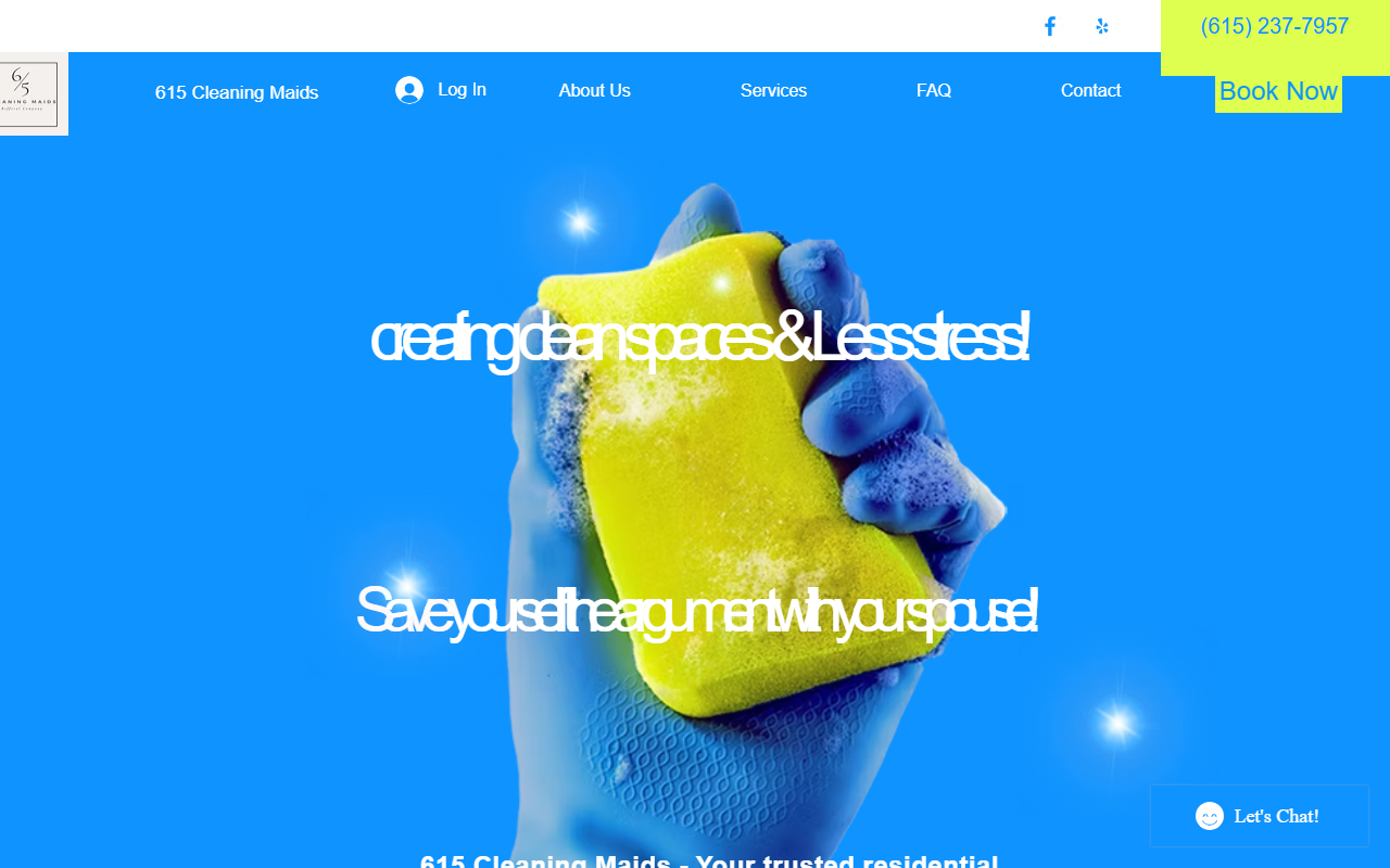 615cleaningmaids.com screenshot