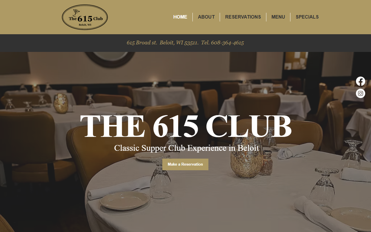 615clubbeloit.com screenshot