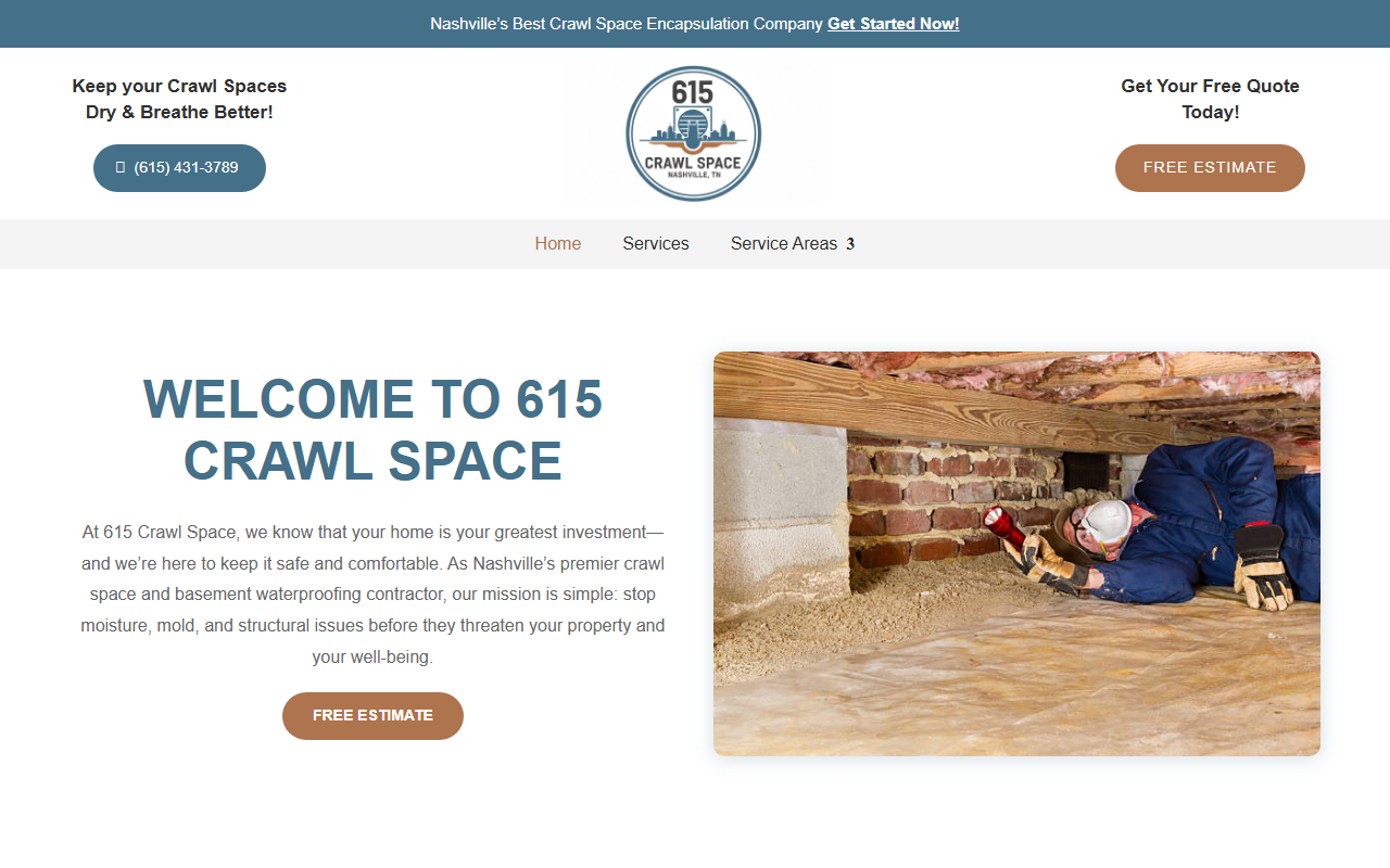 615crawlspace.com screenshot