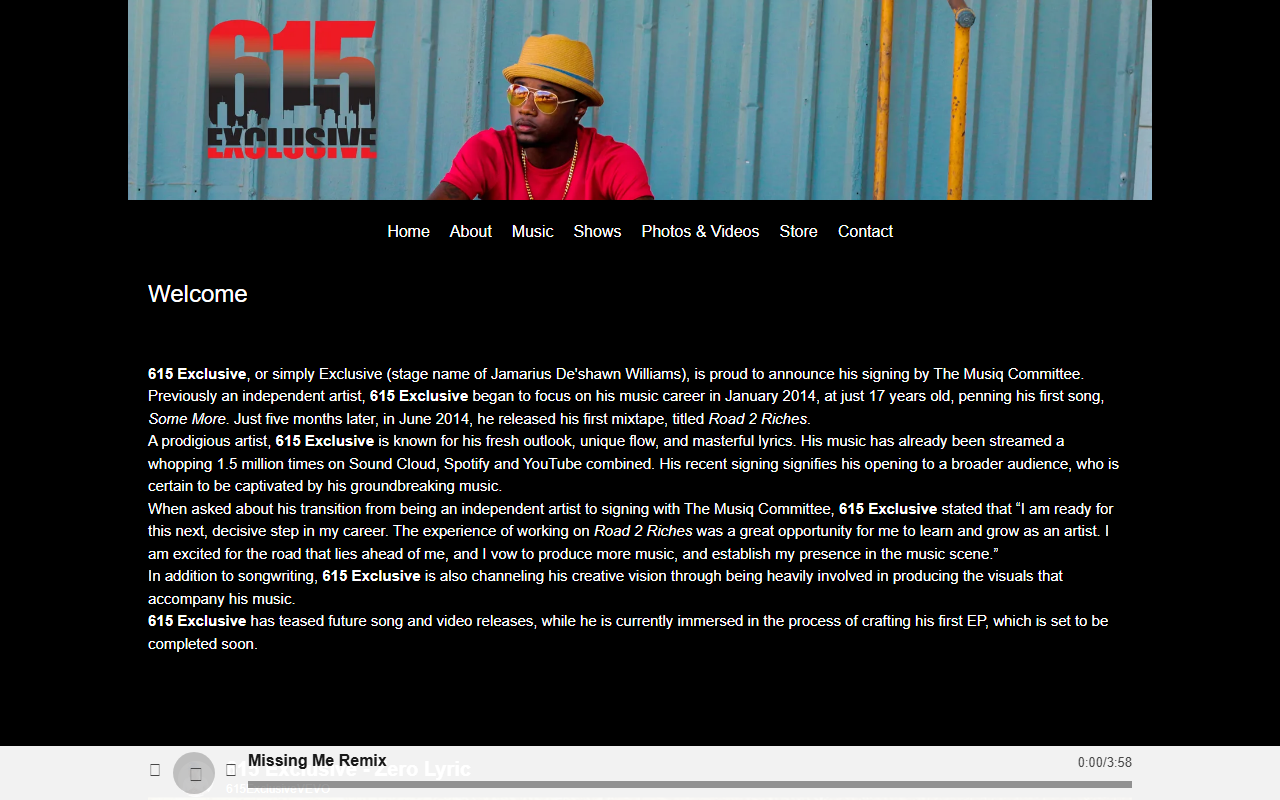 615exclusive.com screenshot