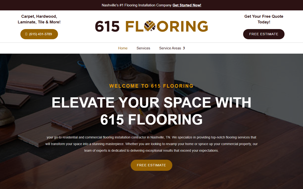 615flooring.com screenshot