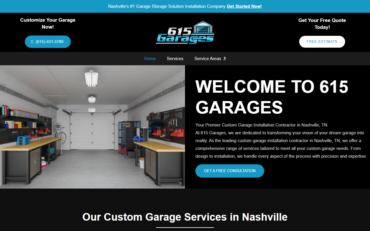 615garages.com screenshot