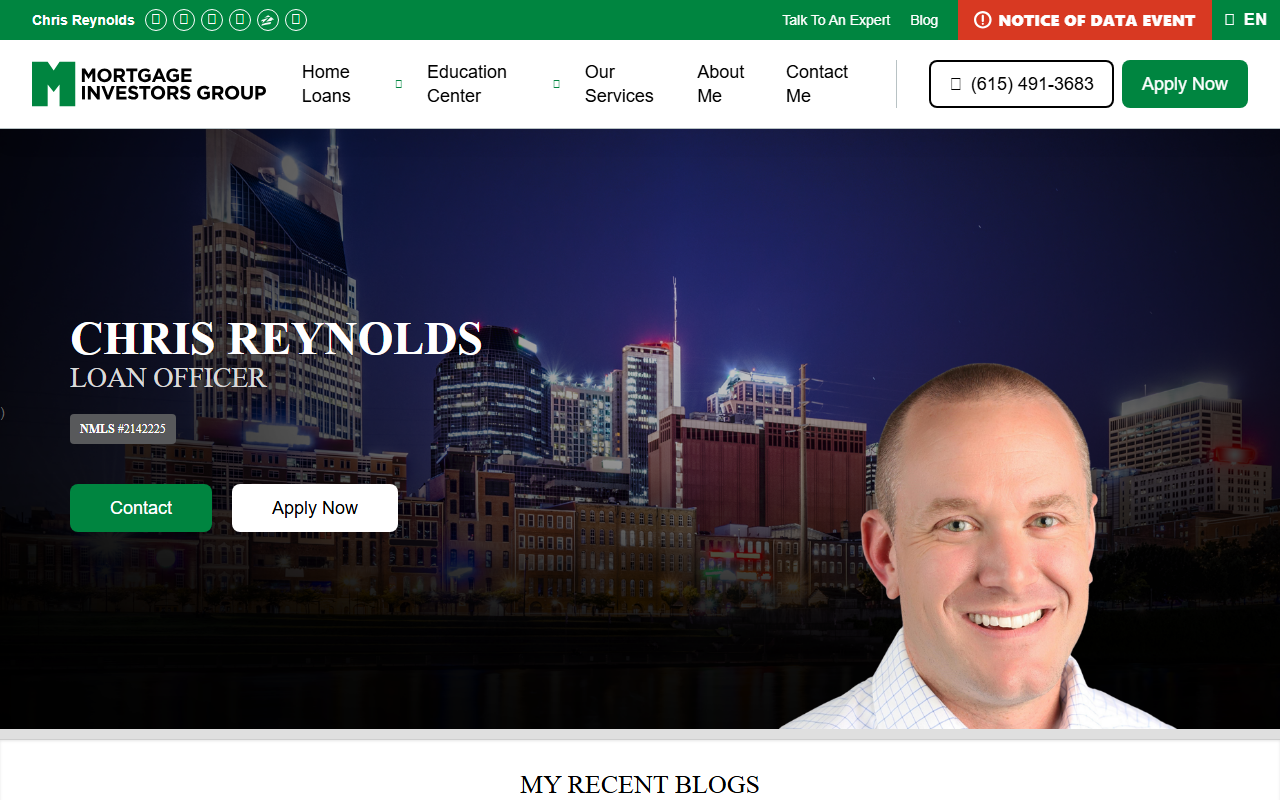 615homeloans.com screenshot