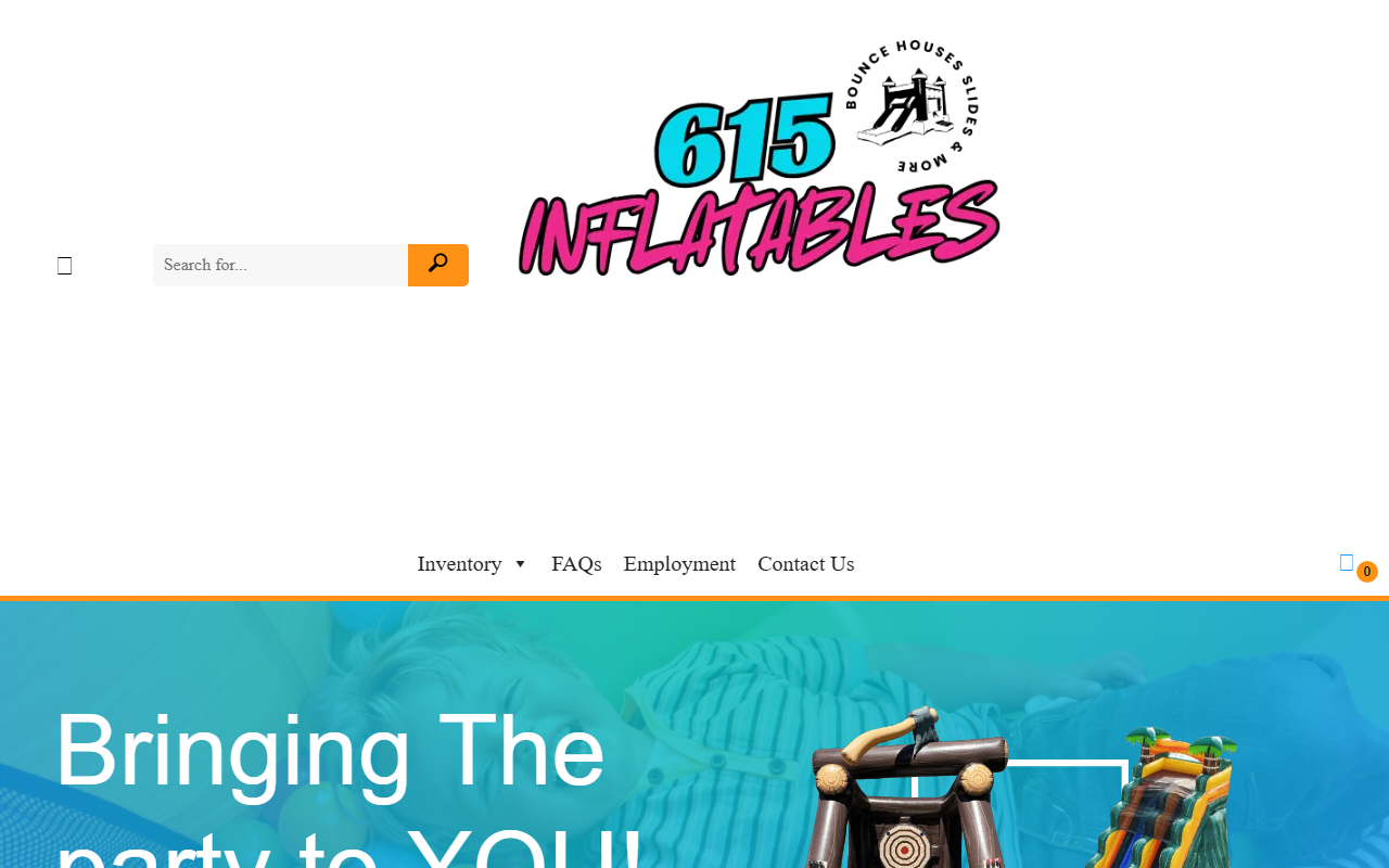 615inflatables.com screenshot