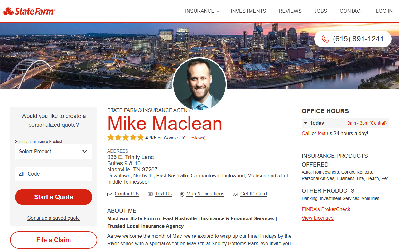 615insurance.com screenshot