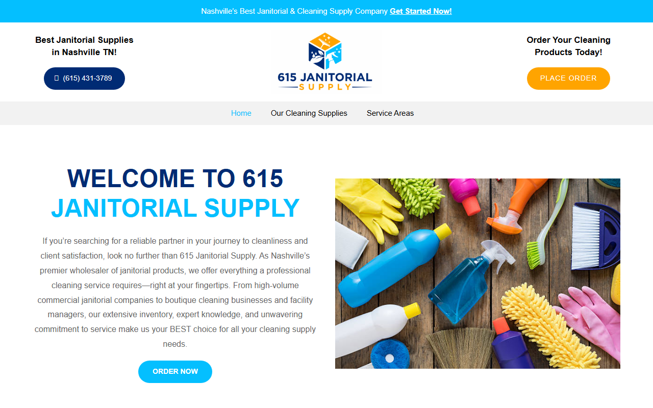 615janitorial.com screenshot