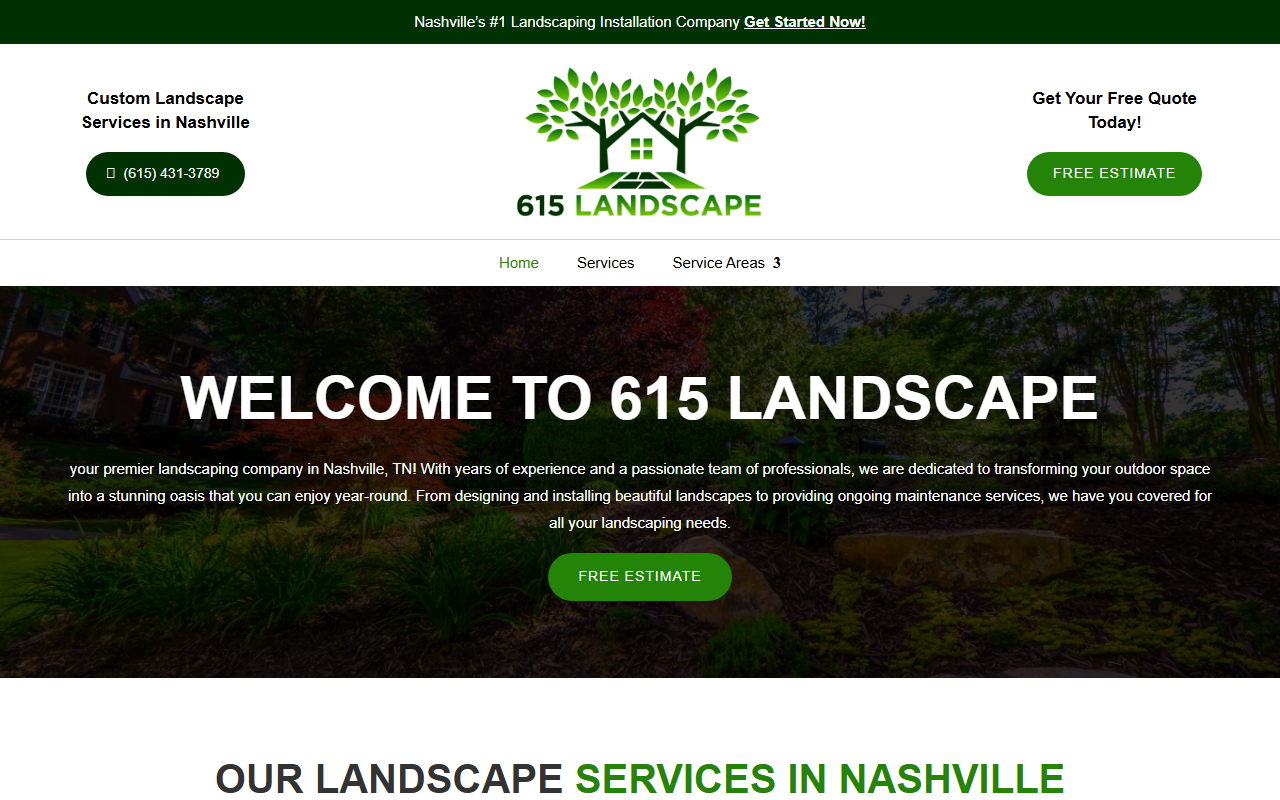 615landscape.com screenshot