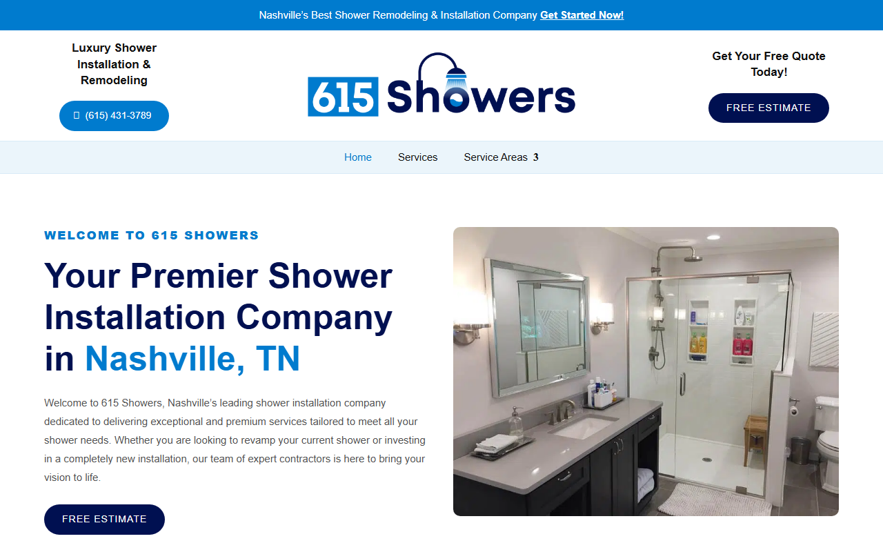 615showers.com screenshot