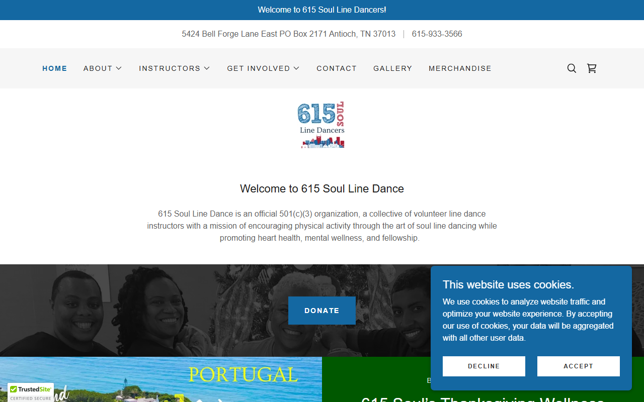 615soulinedance.com screenshot