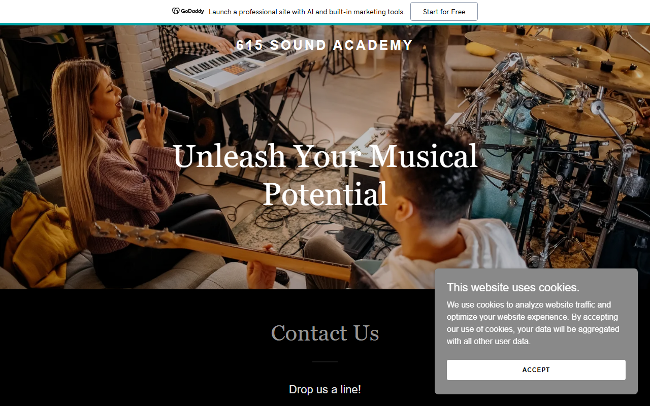 615soundacademy.com screenshot