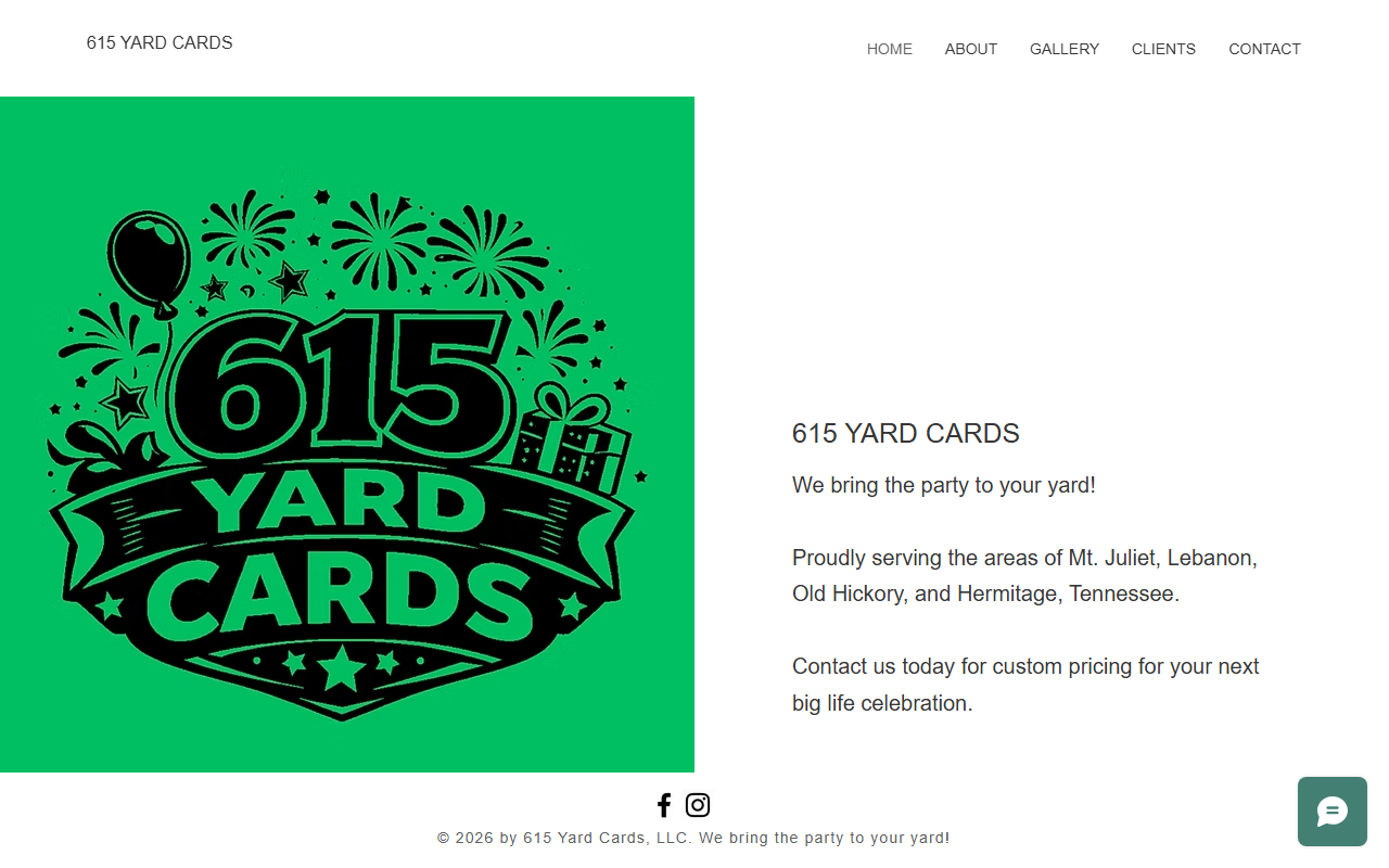 615yardcards.com screenshot