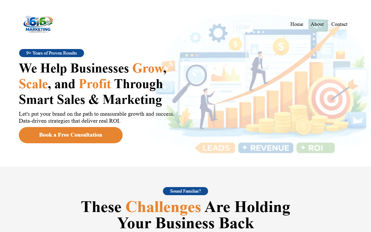 616marketing.com screenshot