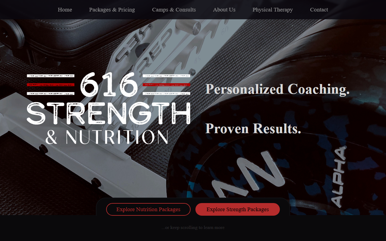 616strength.com screenshot