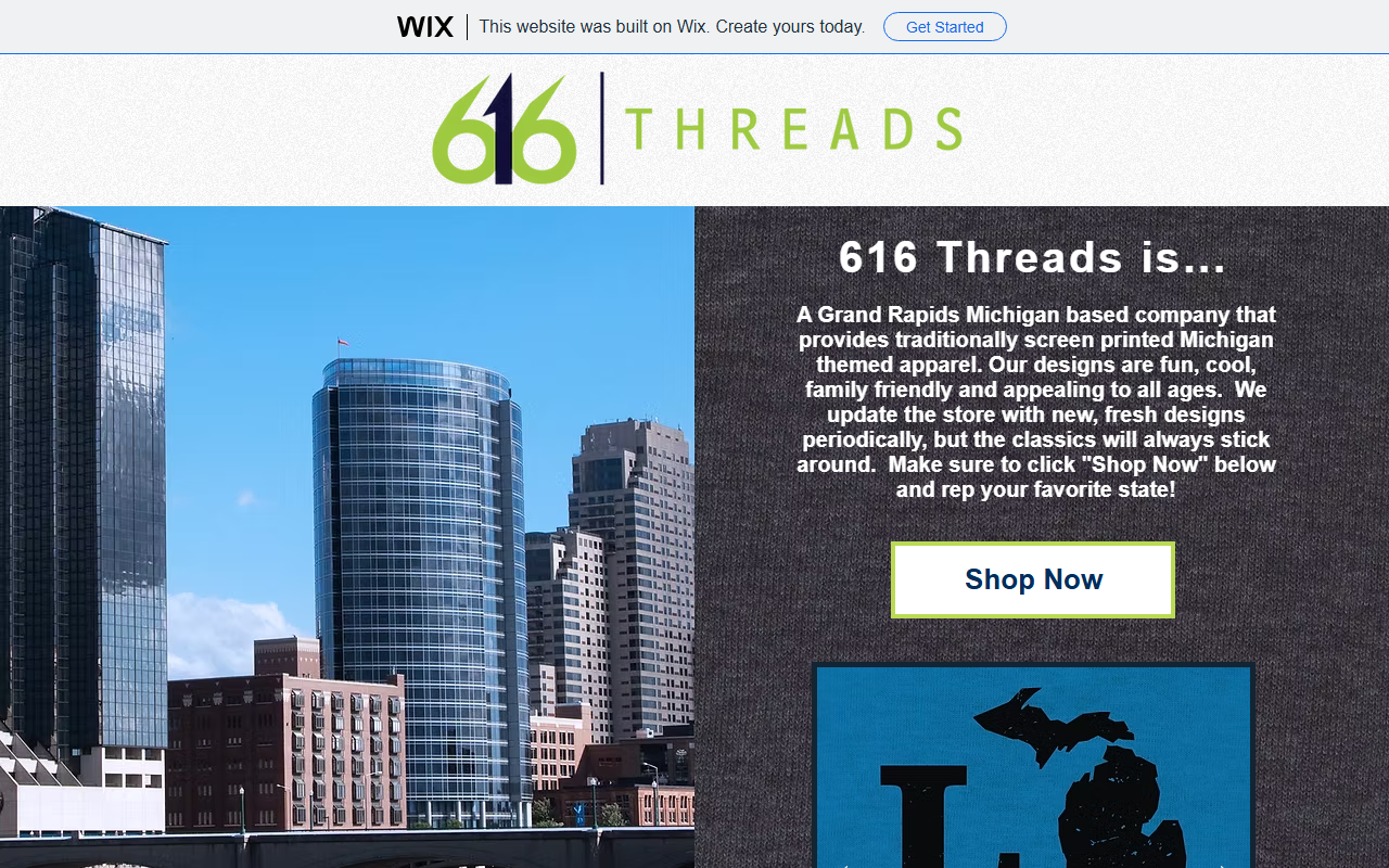 616threads.com screenshot