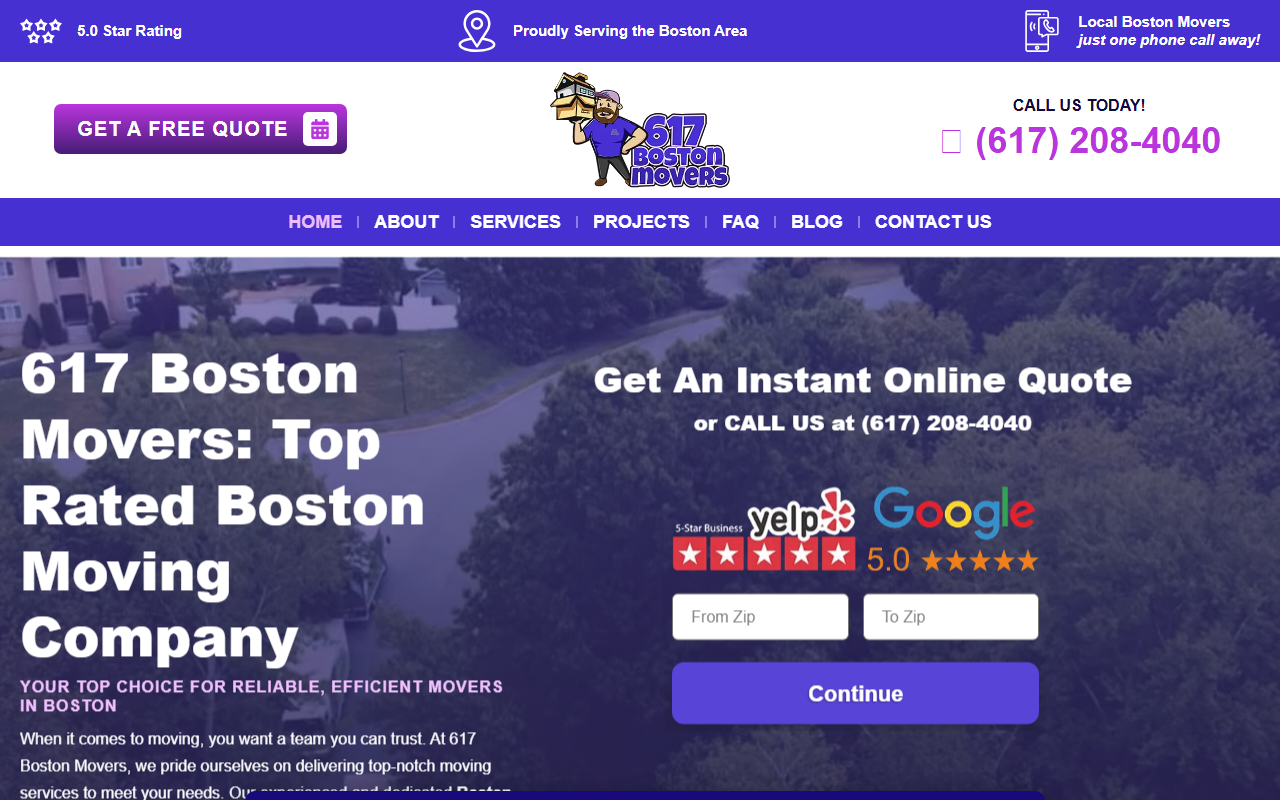 617bostonmovers.com screenshot